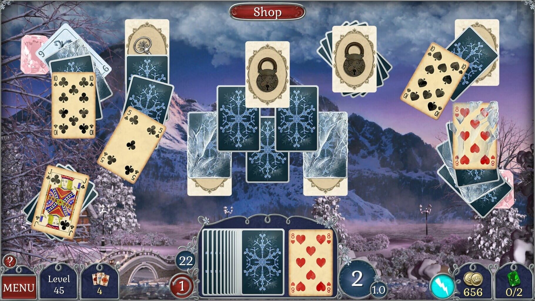 Captura de pantalla - Jewel Match Solitaire Winterscapes 2: Collector's Edition