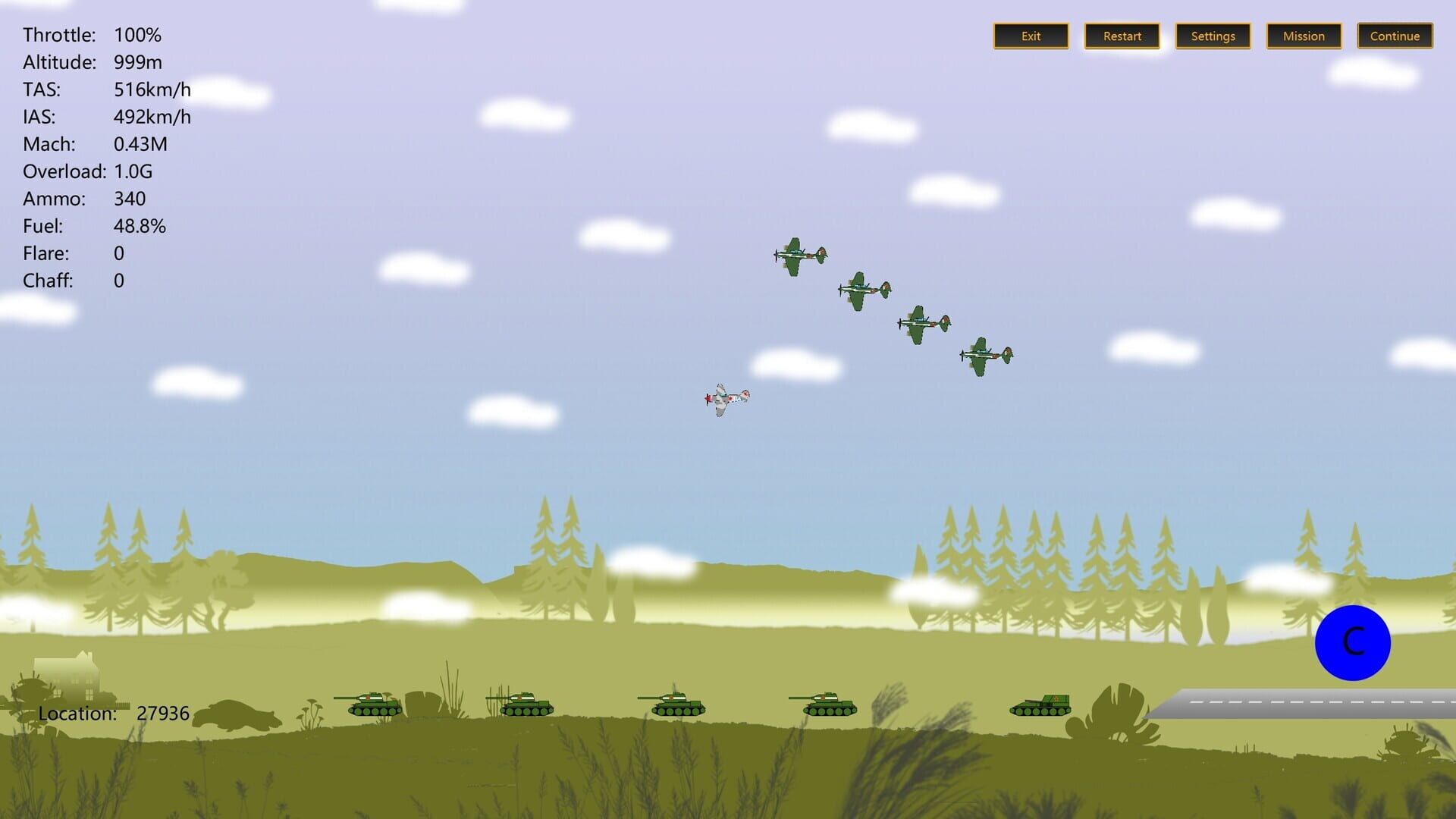 2D Dogfight: World War II - Eastern Front and Pacific - Screenshot