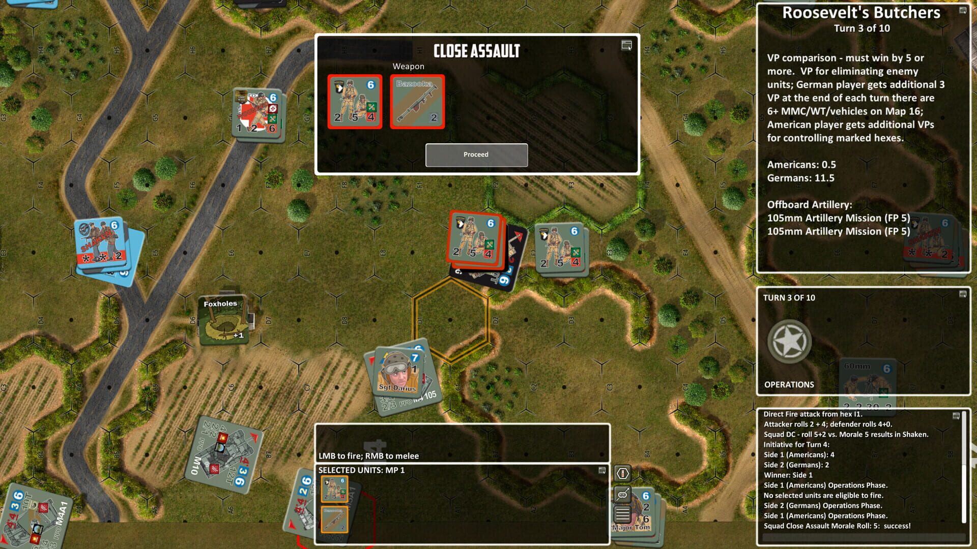 Lock 'n Load Tactical Digital: Heroes of Normandy Battlepack 3 - Screenshot
