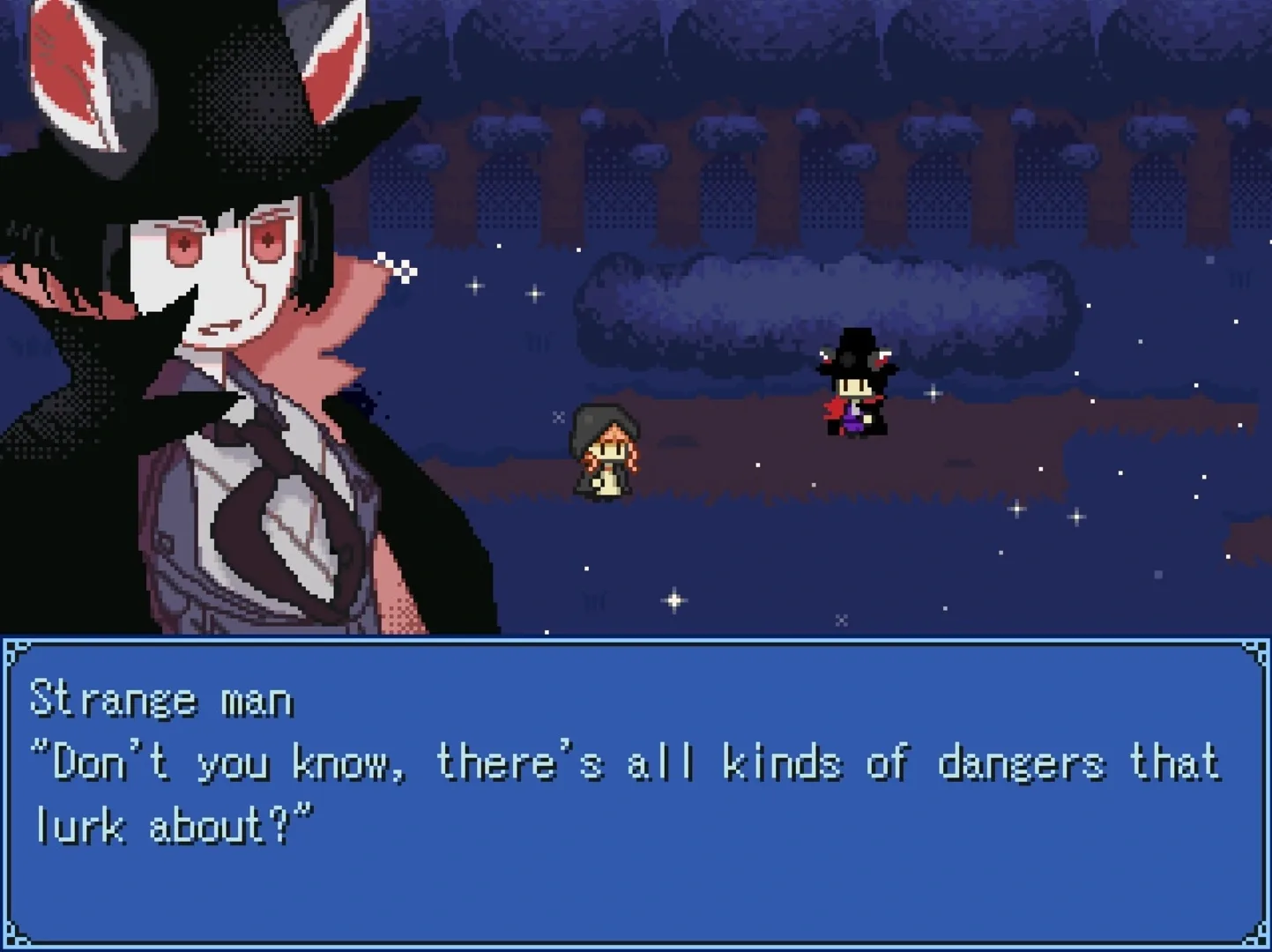 Night, Hood and the Mysterious Traveller