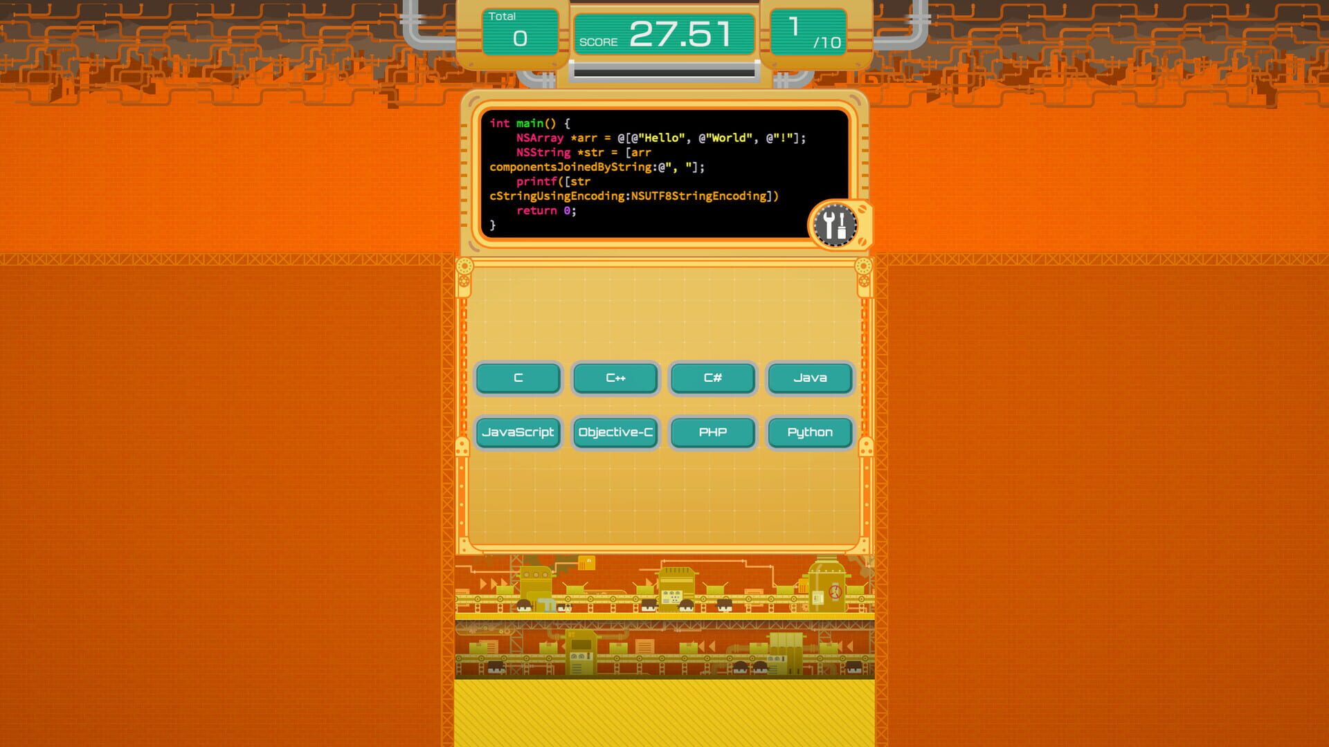 HelloWorldFactory - Screenshot