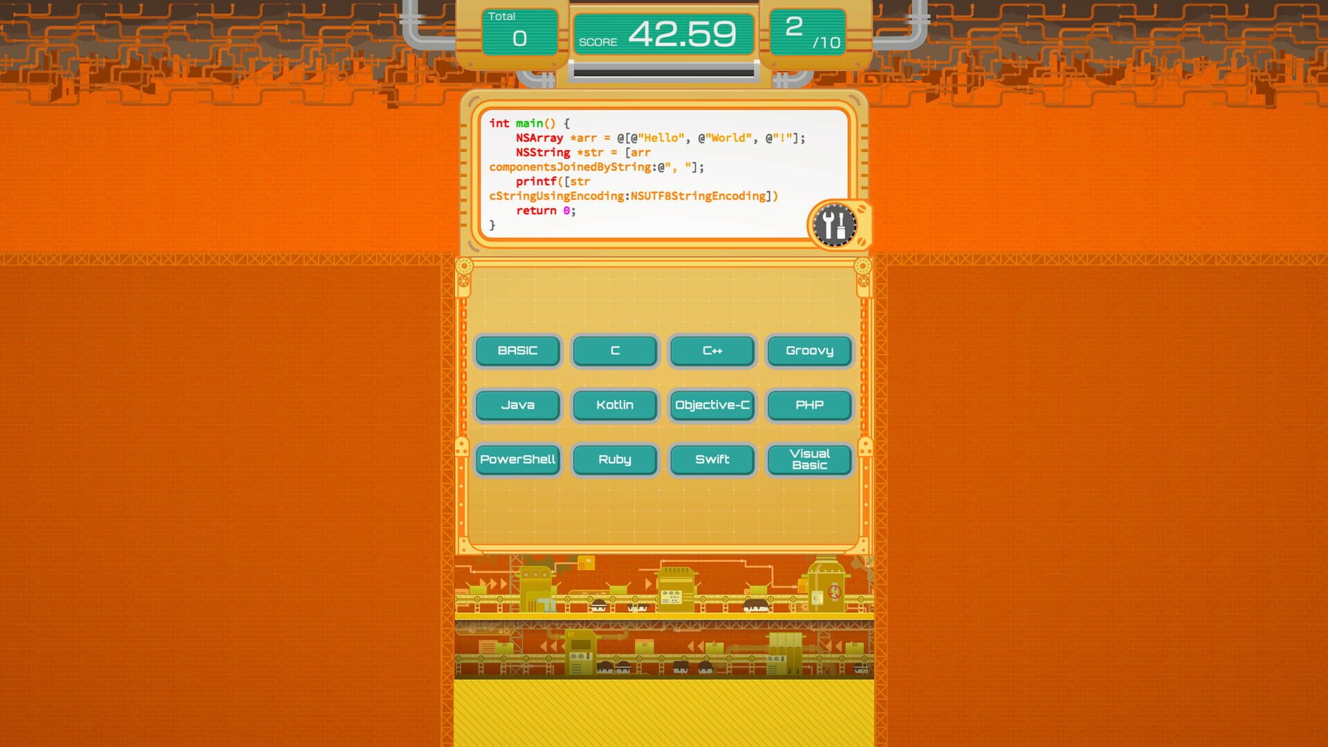 HelloWorldFactory - Screenshot