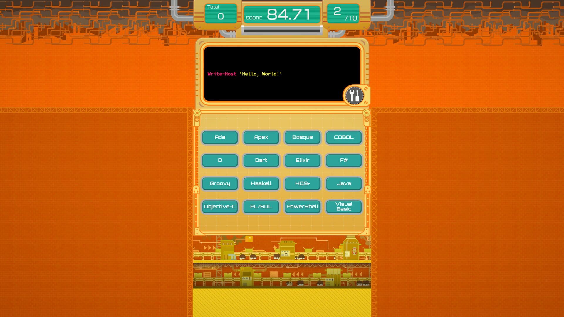 HelloWorldFactory - Screenshot