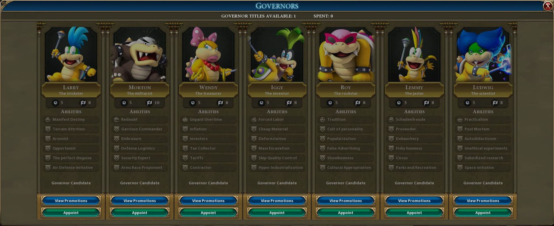 Sid Meier's Civilization VI: Super Mario Leaders Pack - Screenshot