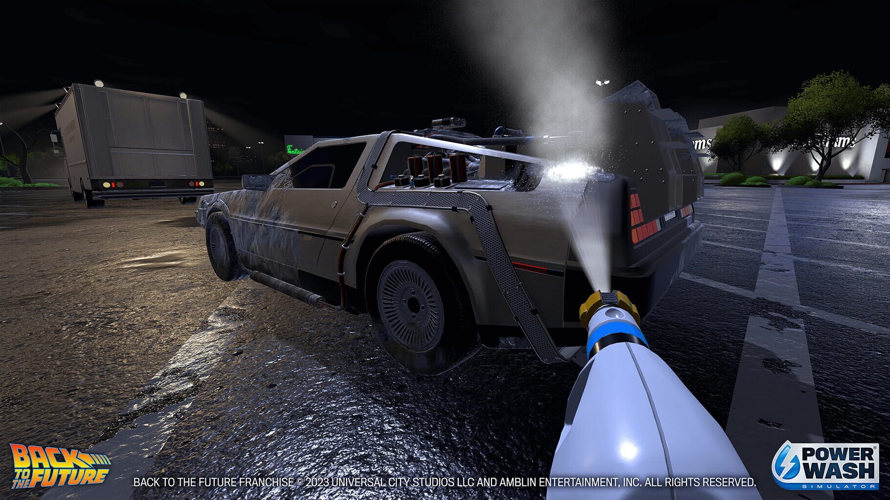 Captura de pantalla - PowerWash Simulator: Back to the Future Special Pack