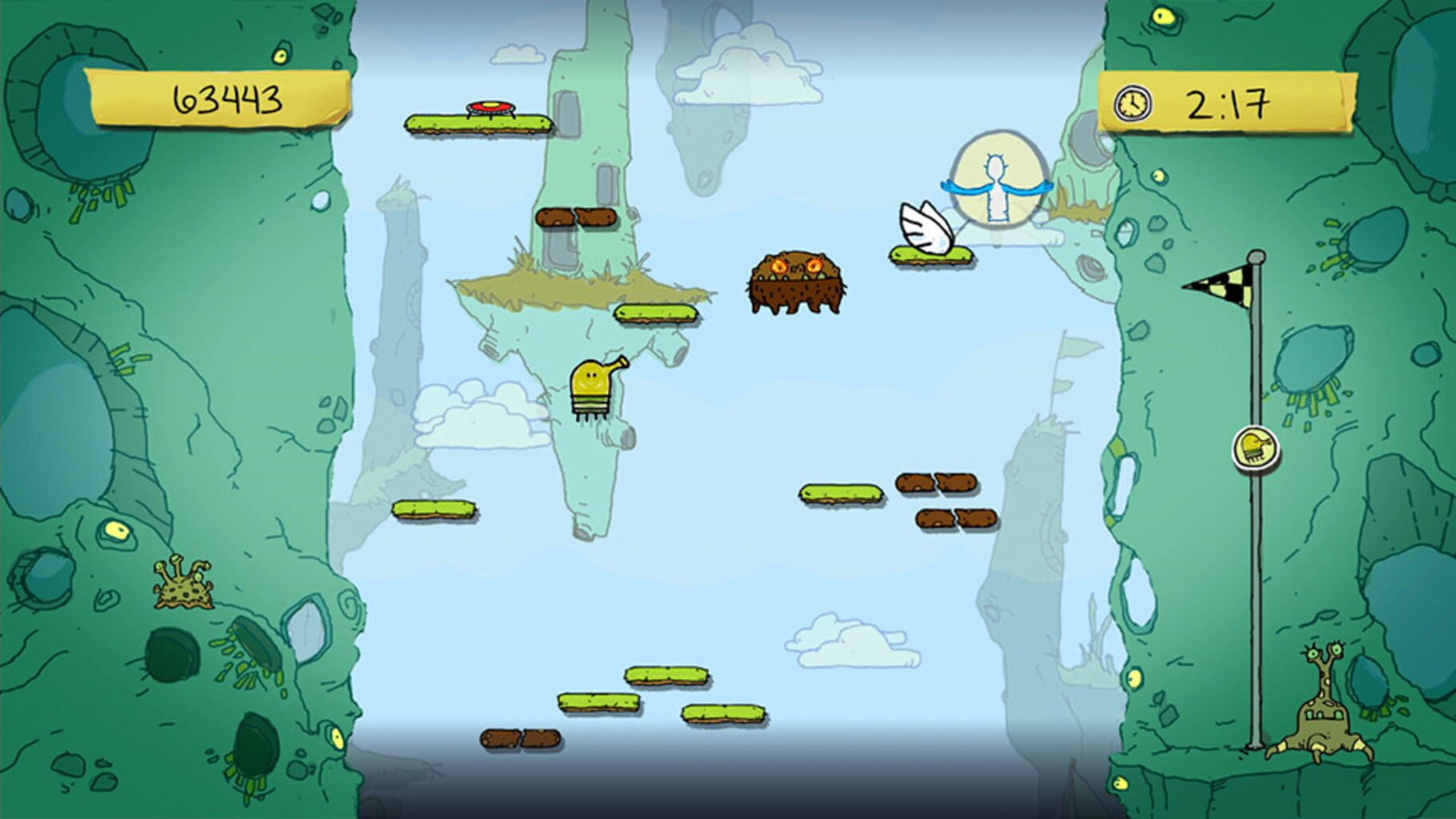 Captura de pantalla - Doodle Jump for Kinect