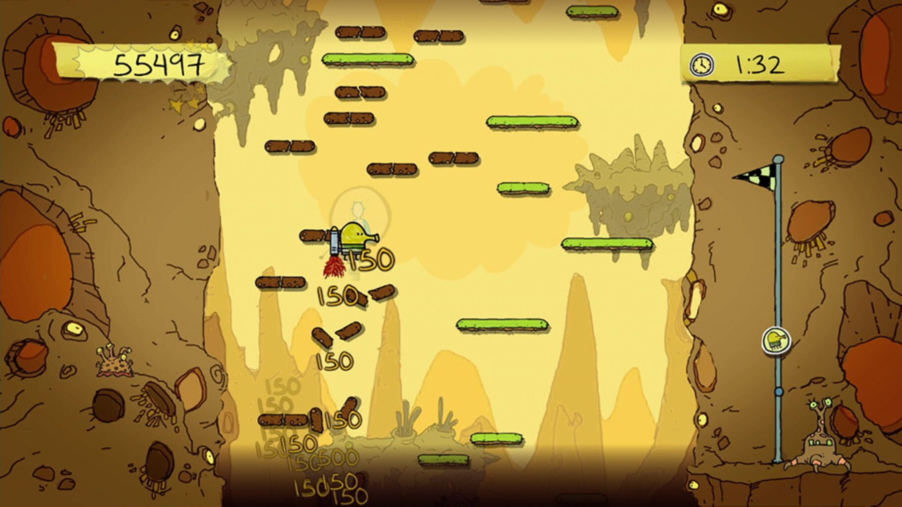 Captura de pantalla - Doodle Jump for Kinect