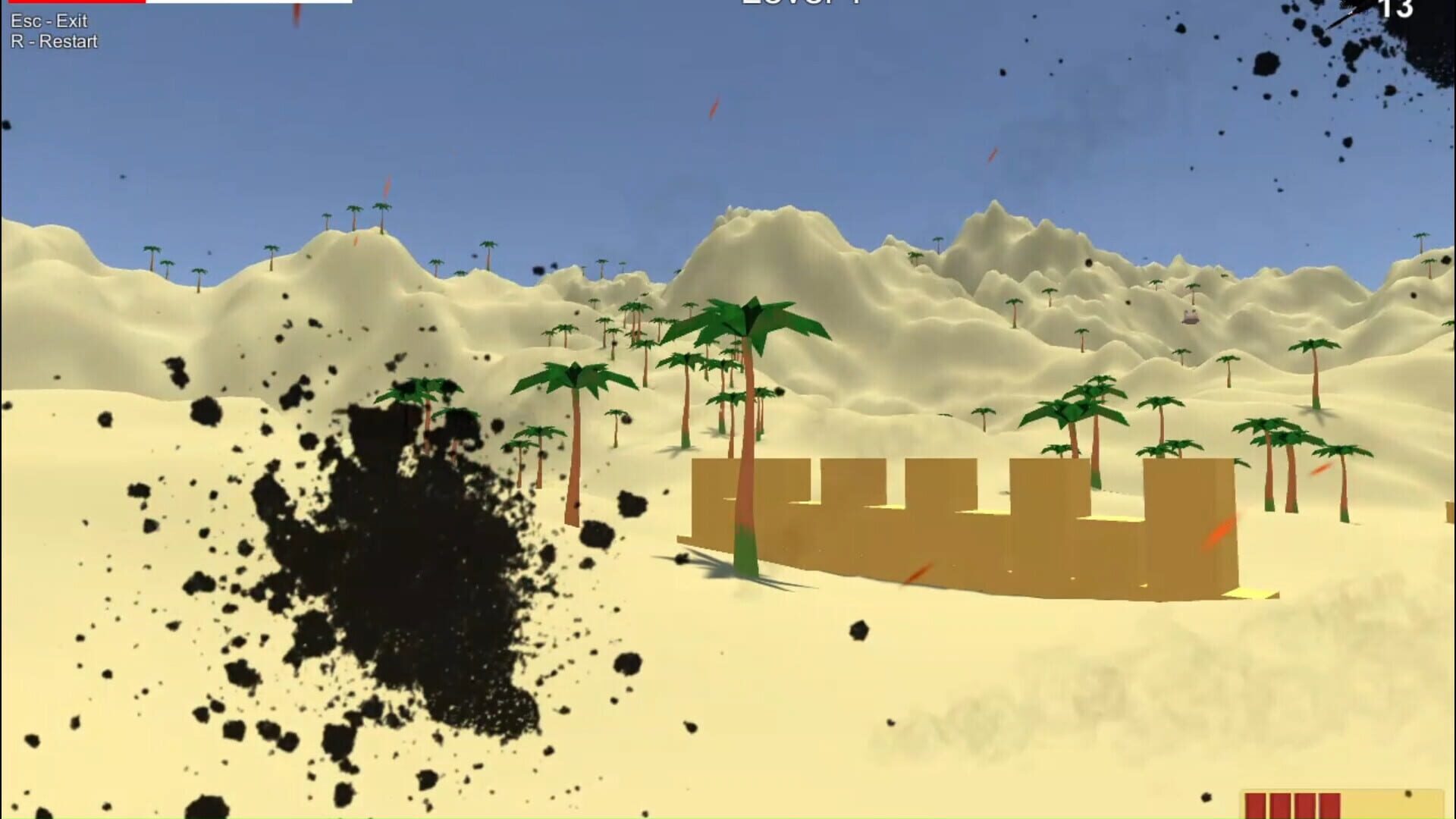 Toucan Rampage: Sandstorm Shooter - Screenshot
