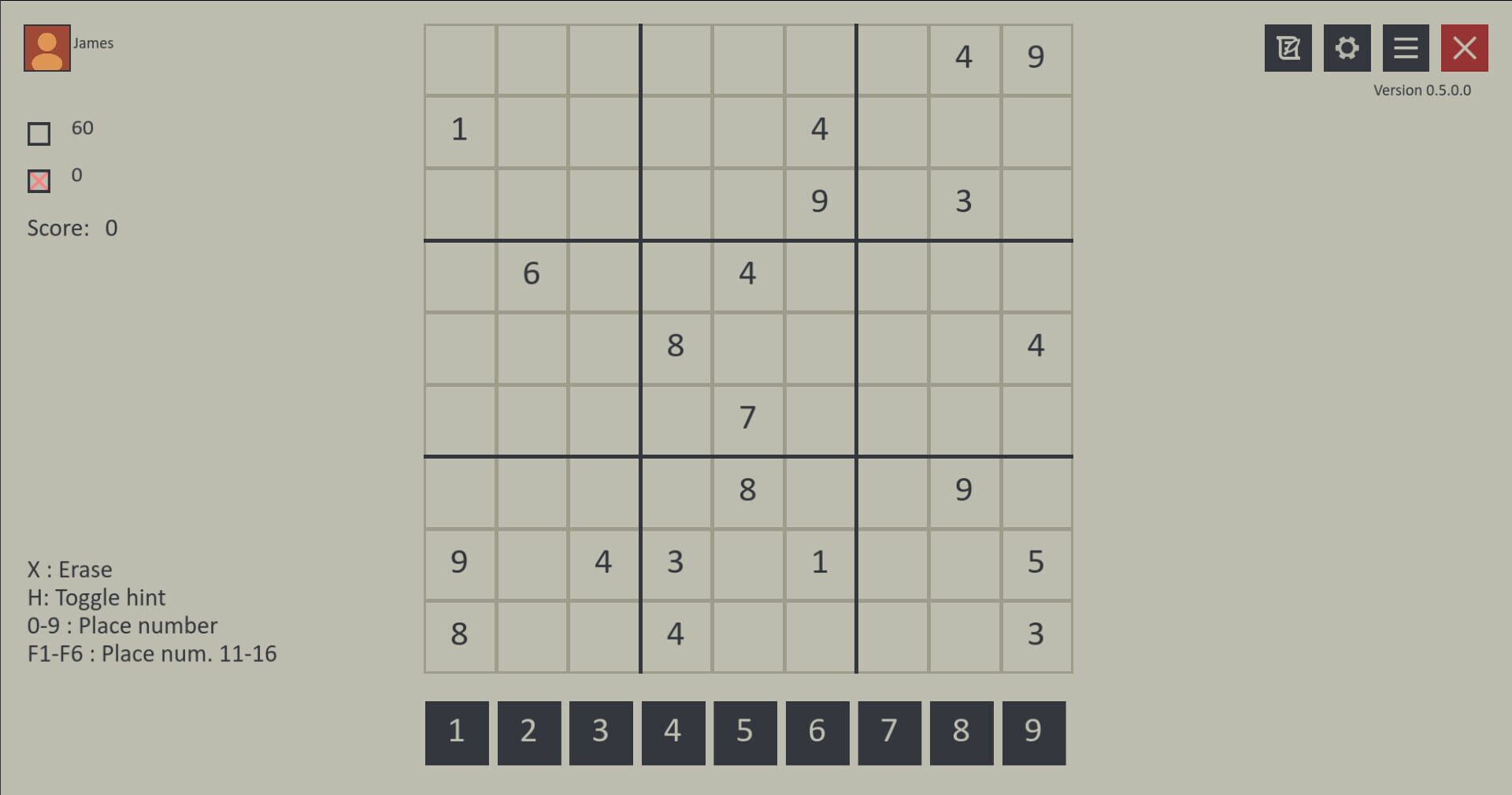 Sudoku XP - Screenshot