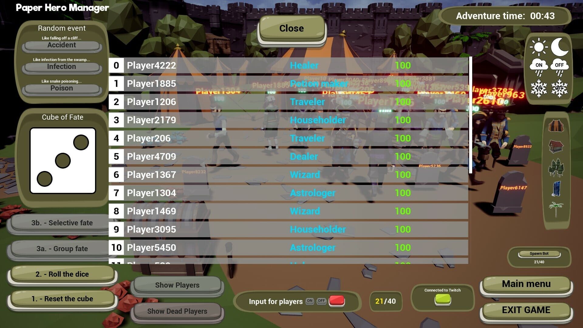 Paper Hero Manager - Screenshot