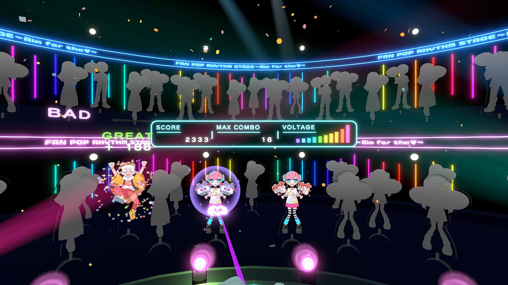 Fan Pop Rhythm Stage: Aim for the Heart - Screenshot