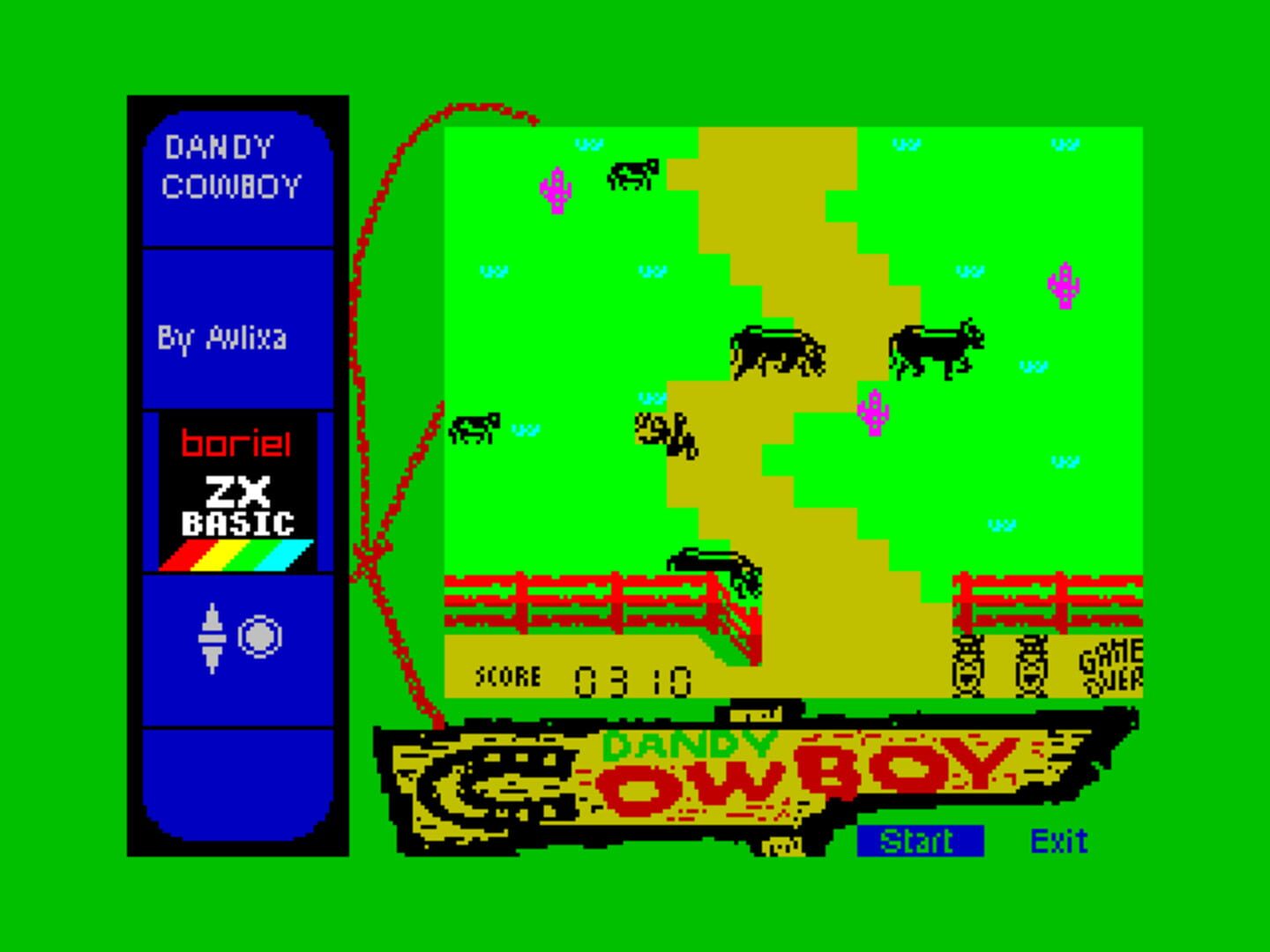 Casio Handheld Games CG-5X emulator for ZX Spectrum - Screenshot
