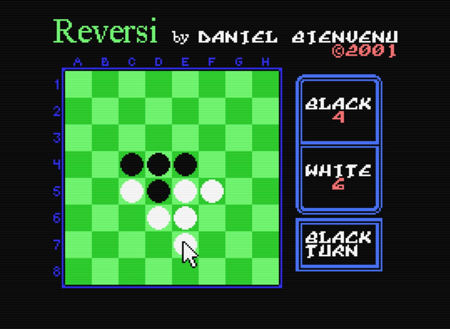 Captura de pantalla - Reversi