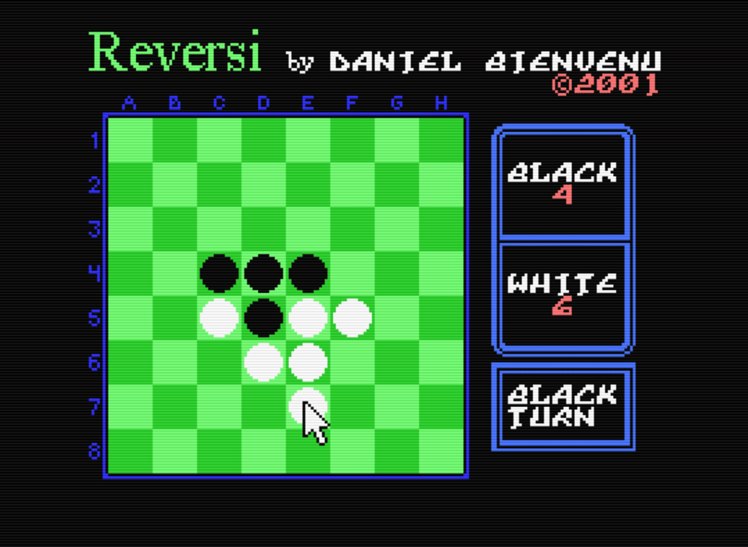 Reversi screenshot