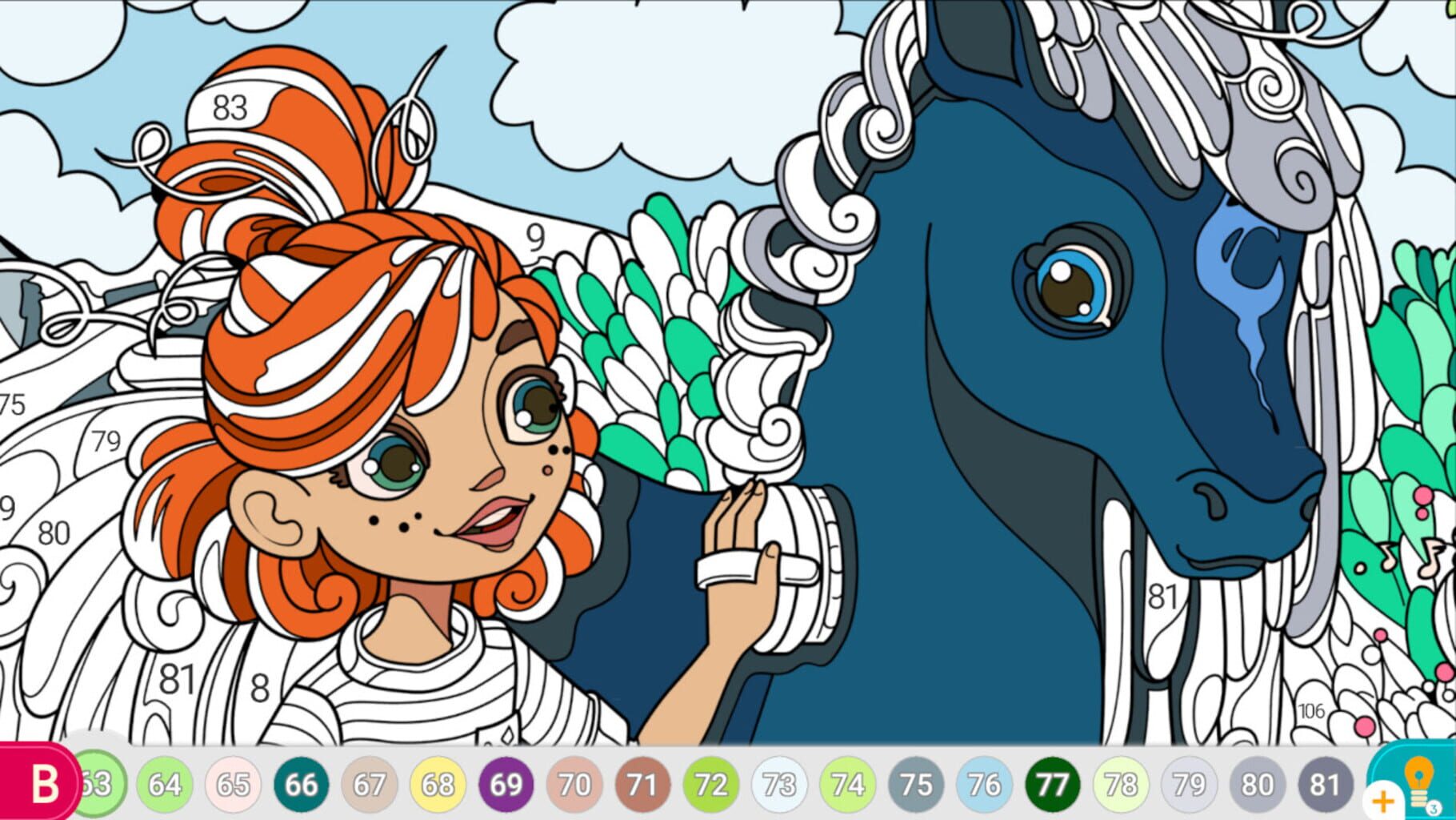 Pony World: Color by Numbers screenshot