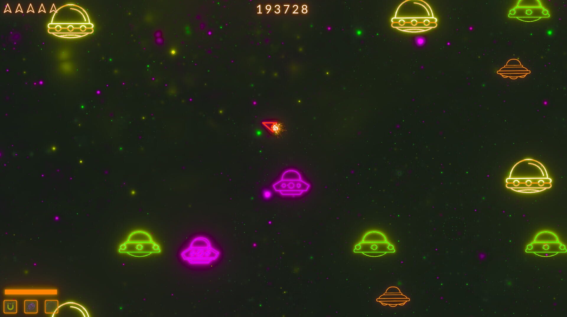 Asteroids Neon - Screenshot