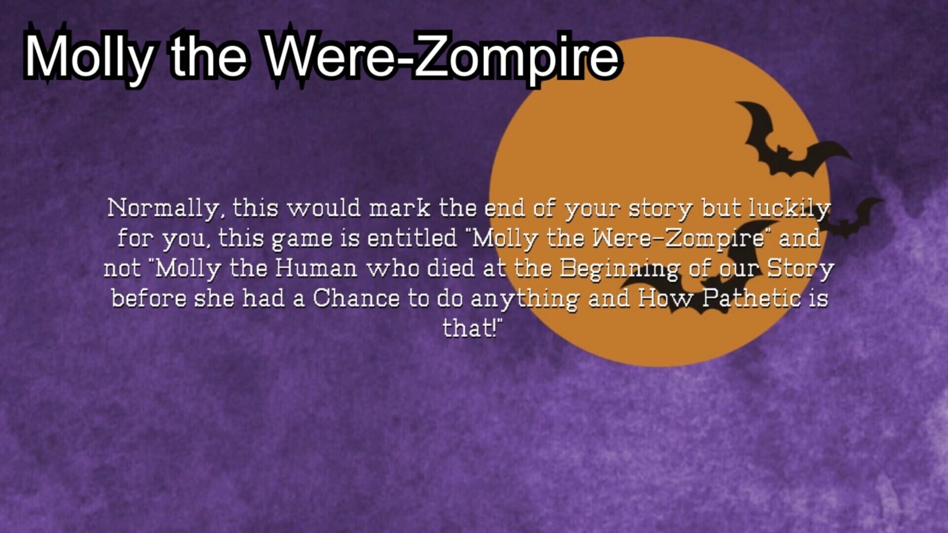 Molly the Werezompire - Screenshot