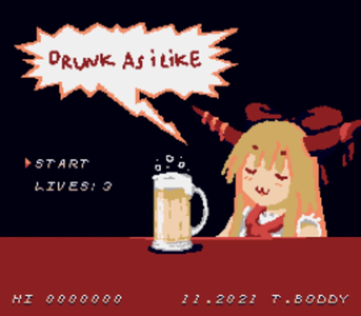 Captura de pantalla - Drunk as I Like: Gensokyo Drinking Attitude