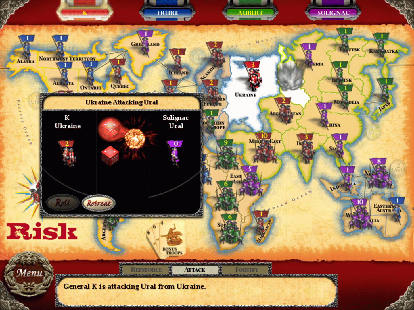 Risk screenshot