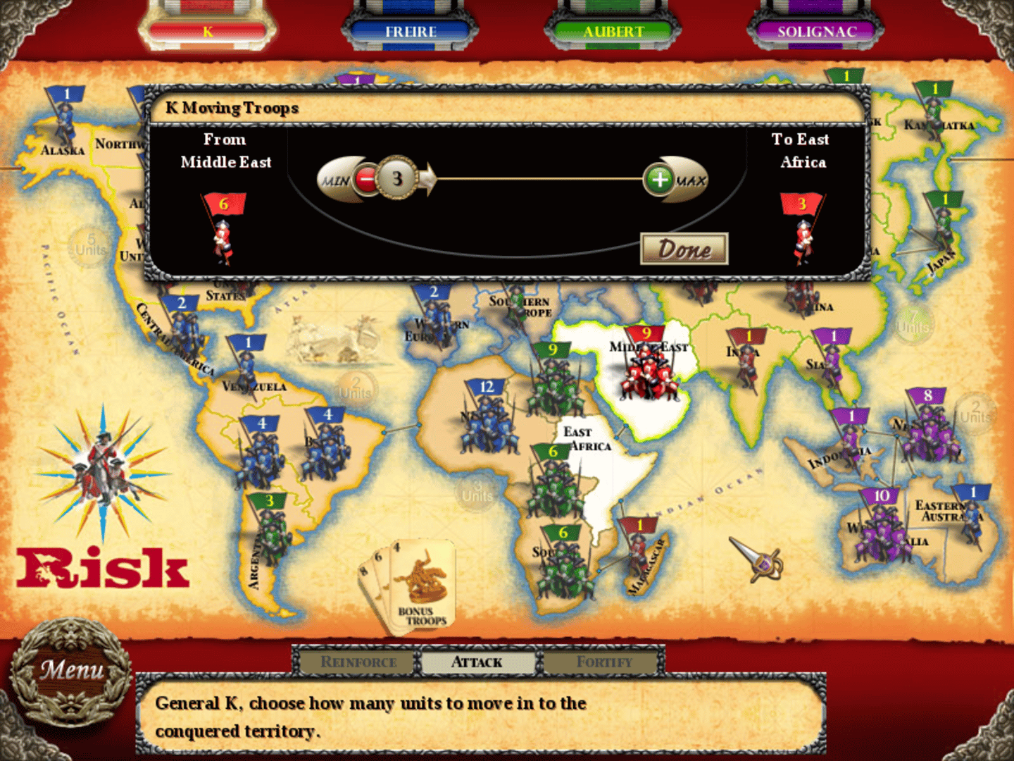 Risk screenshot