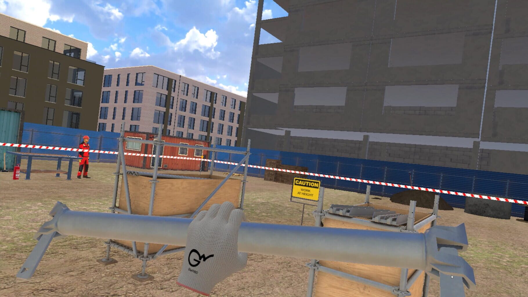 Captura de pantalla - Wedge Lock Scaffolding VR Training