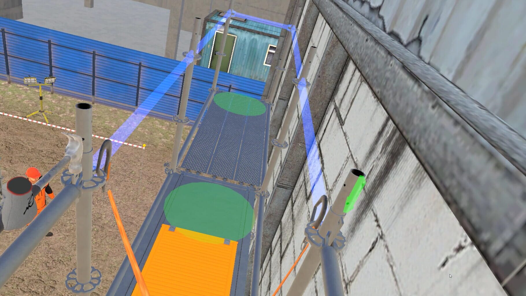 Captura de pantalla - Wedge Lock Scaffolding VR Training