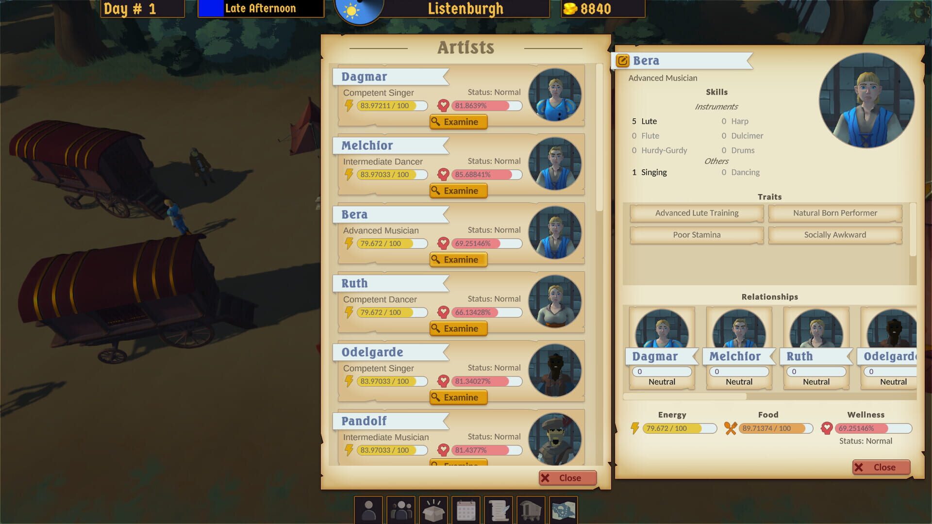 Troubadours - Screenshot