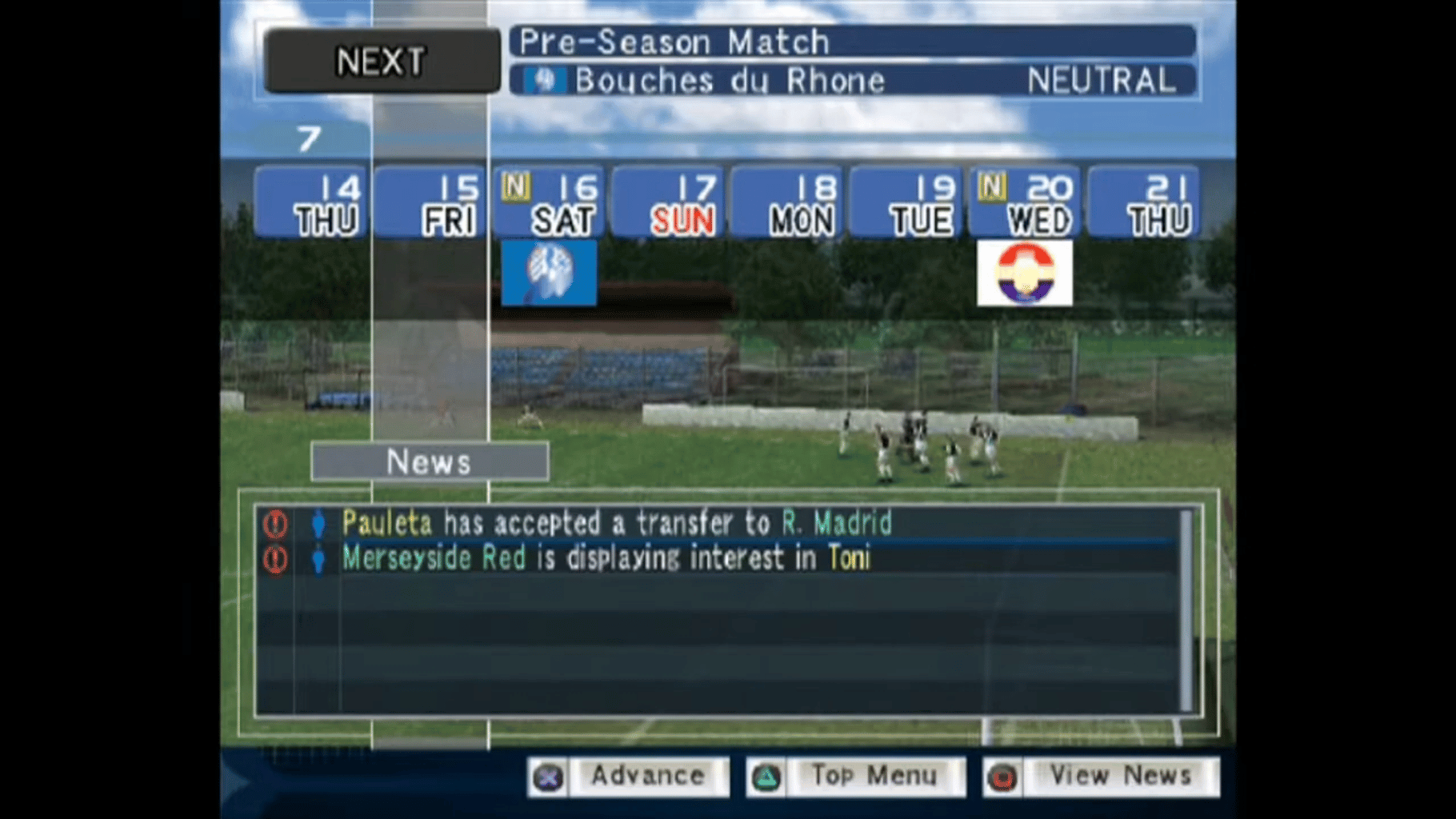 Pro Evolution Soccer Management screenshot