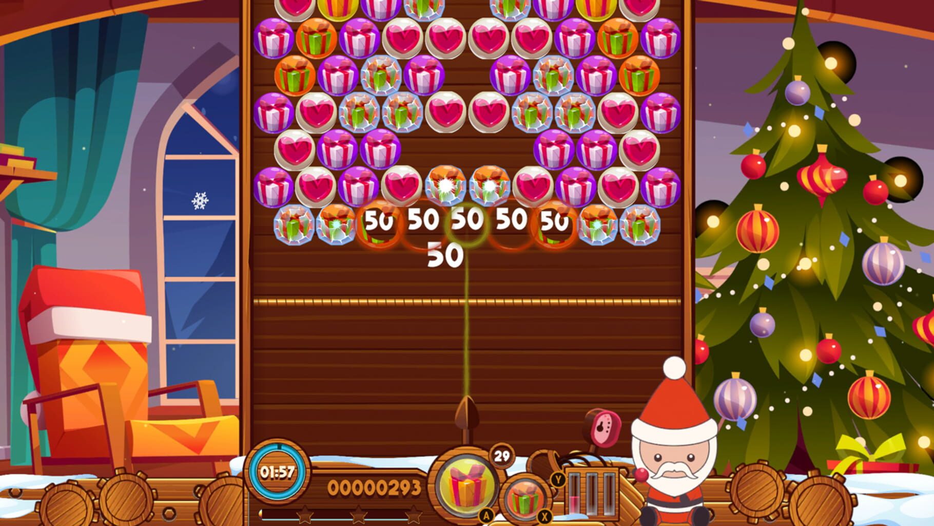 Christmas Bubble Puzzle screenshot