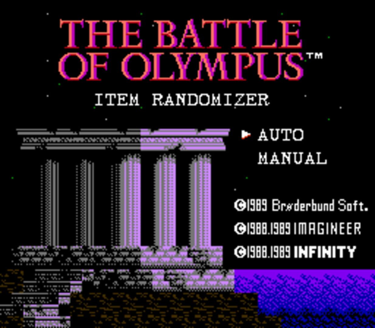 Captura de pantalla - The Battle of Olympus: Item Randomizer