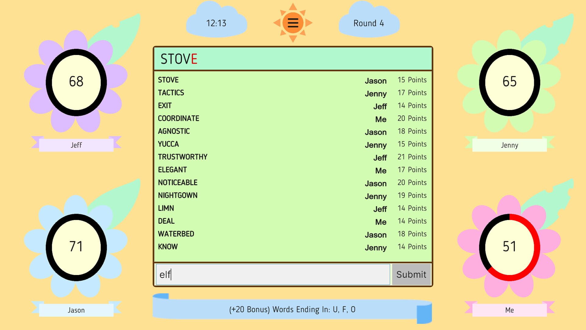 Word Relay - Screenshot