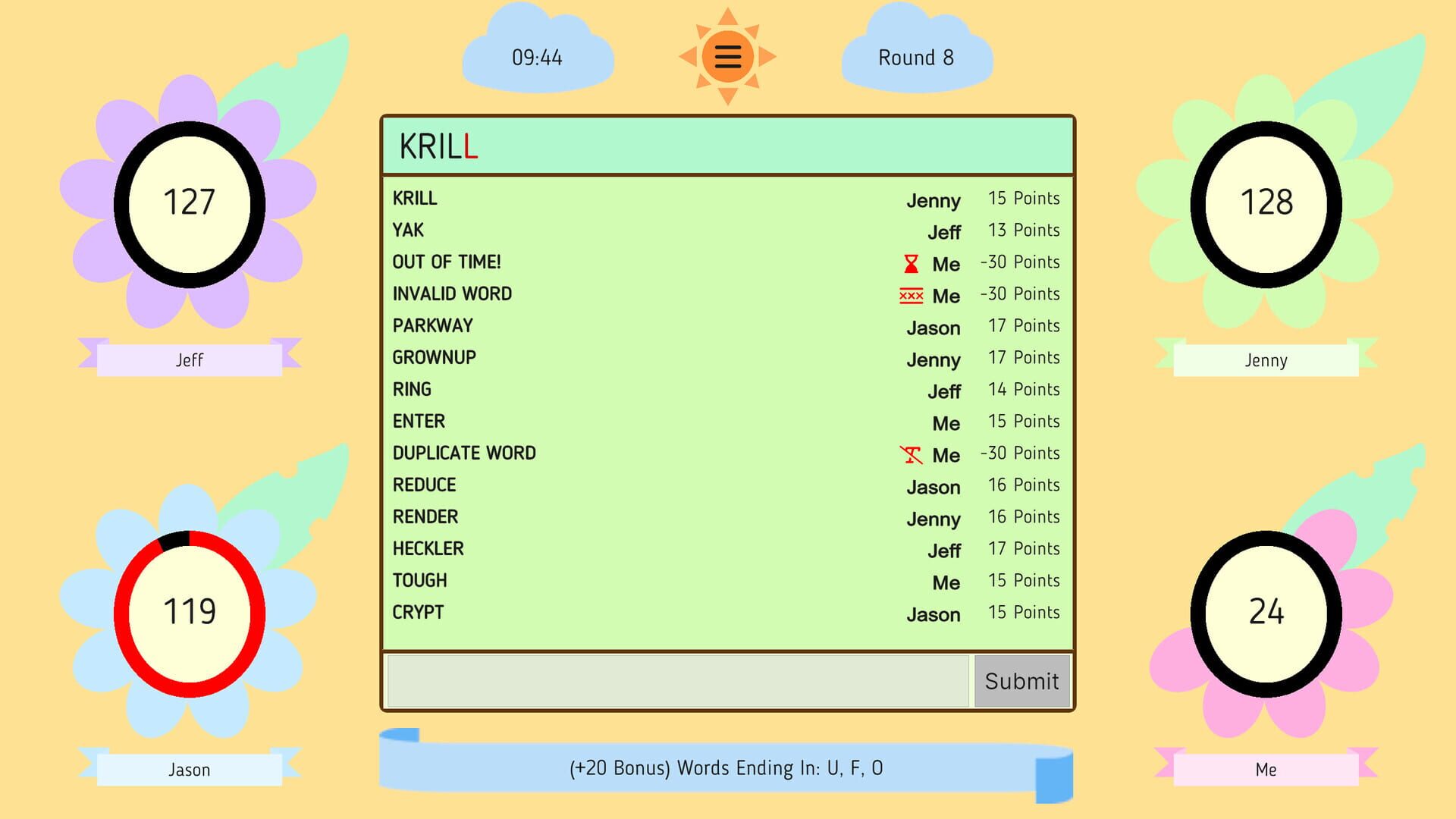 Word Relay - Screenshot