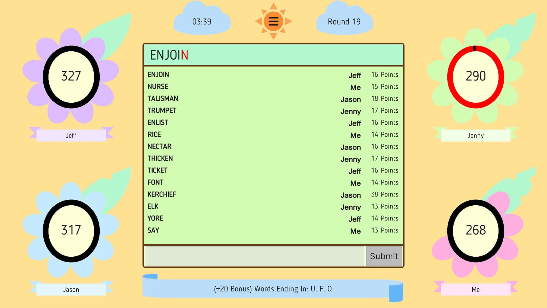 Word Relay - Screenshot