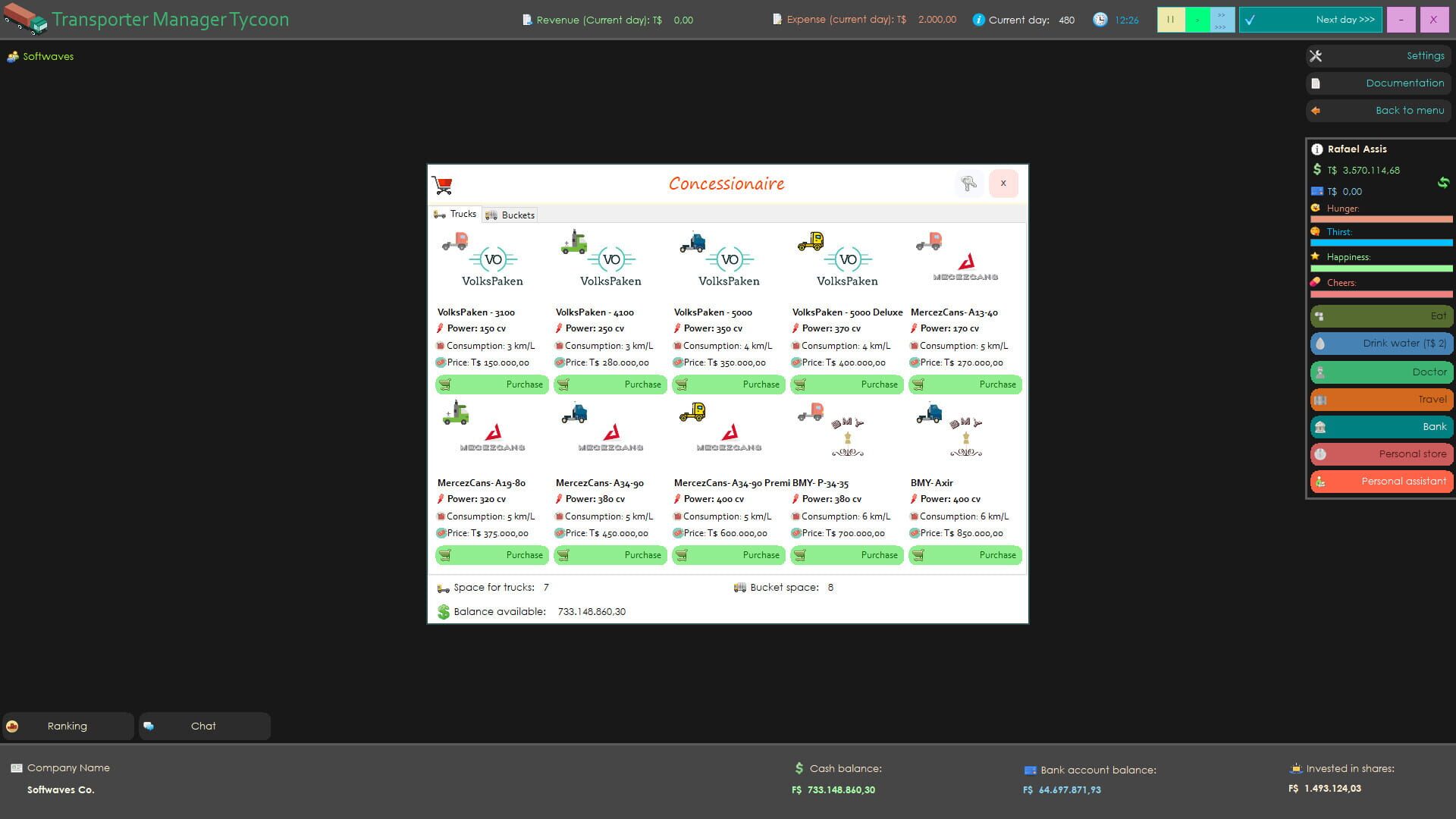 Transporter Manager Tycoon - Screenshot