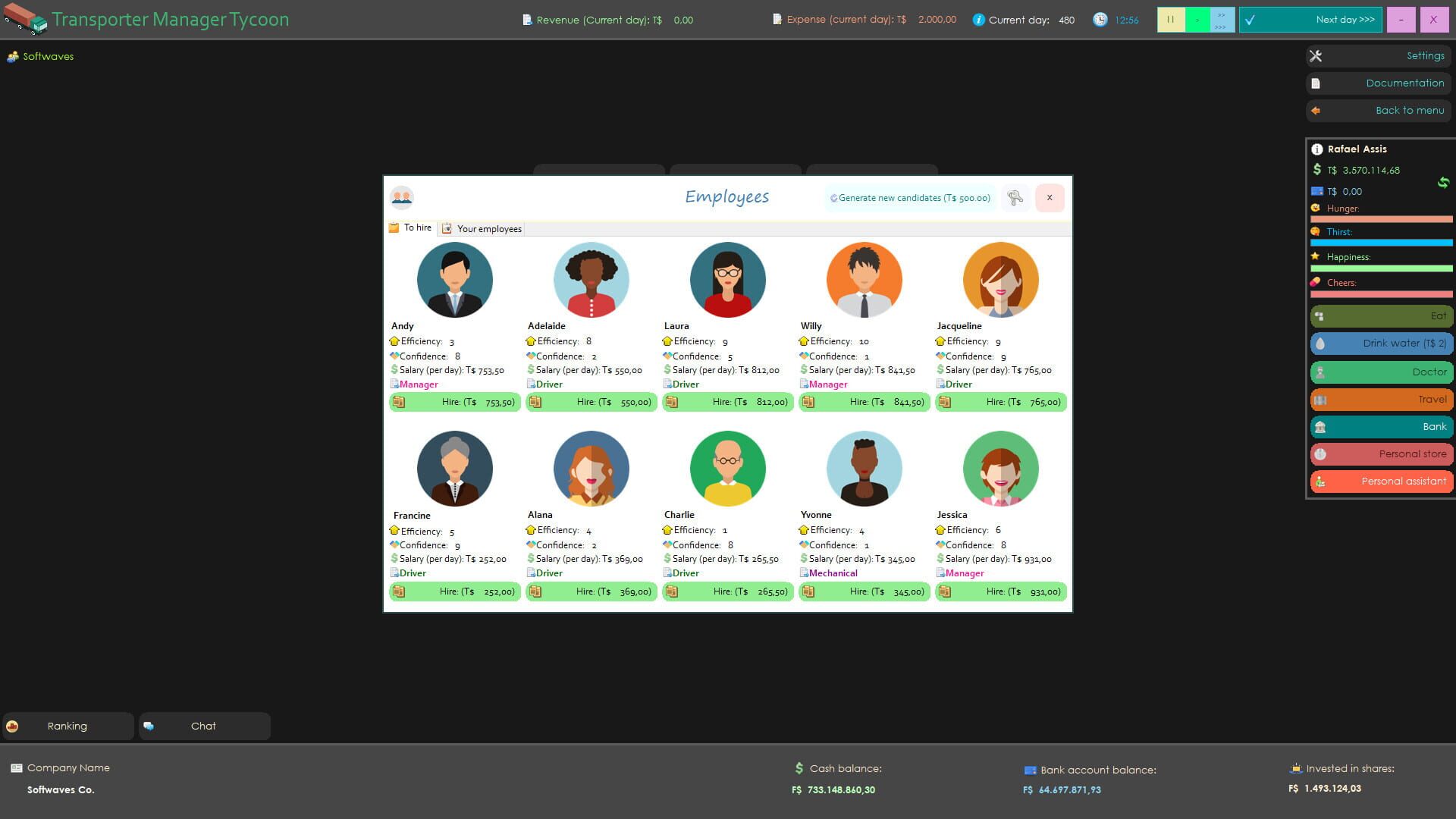 Transporter Manager Tycoon - Screenshot