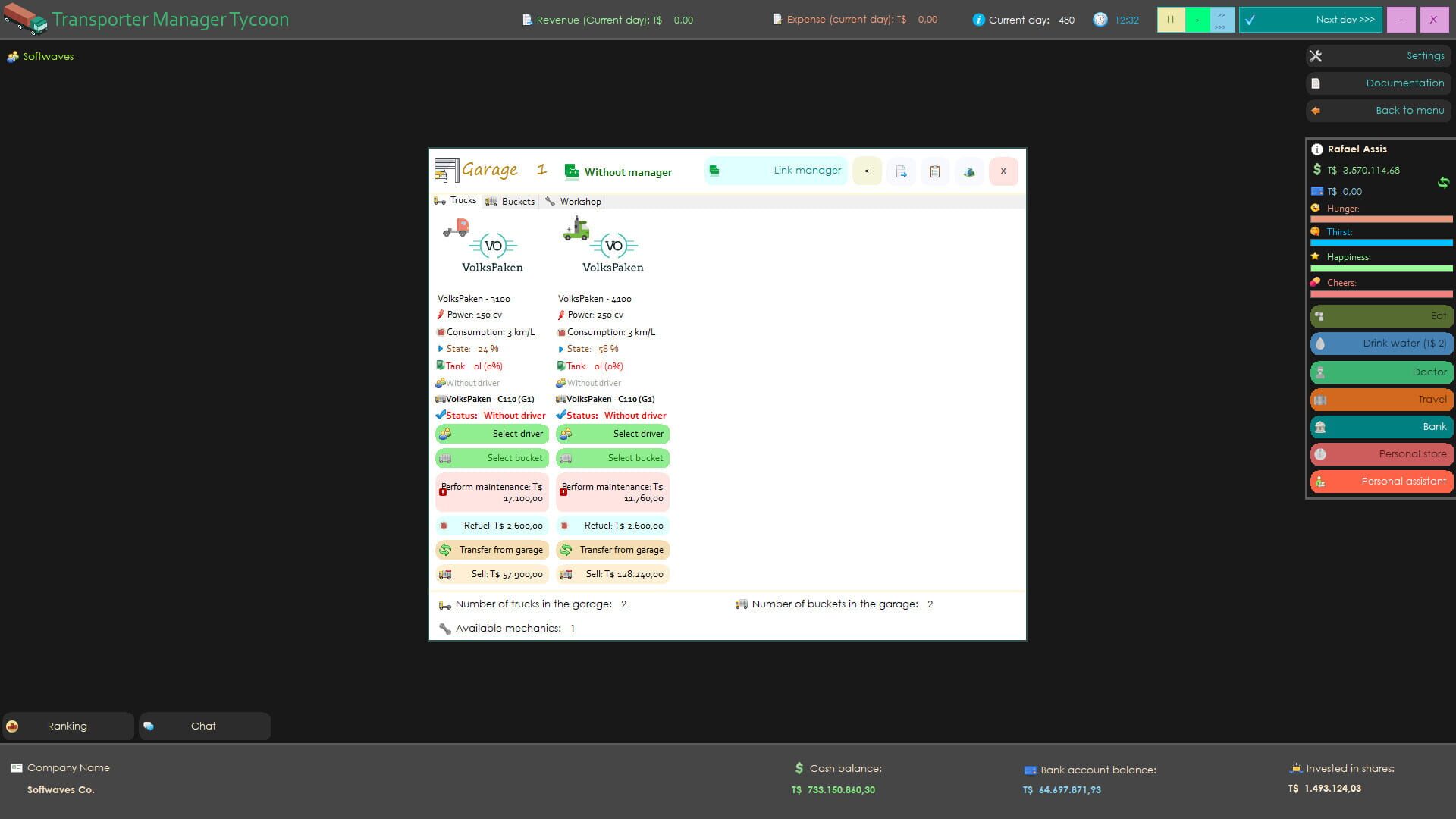 Transporter Manager Tycoon - Screenshot