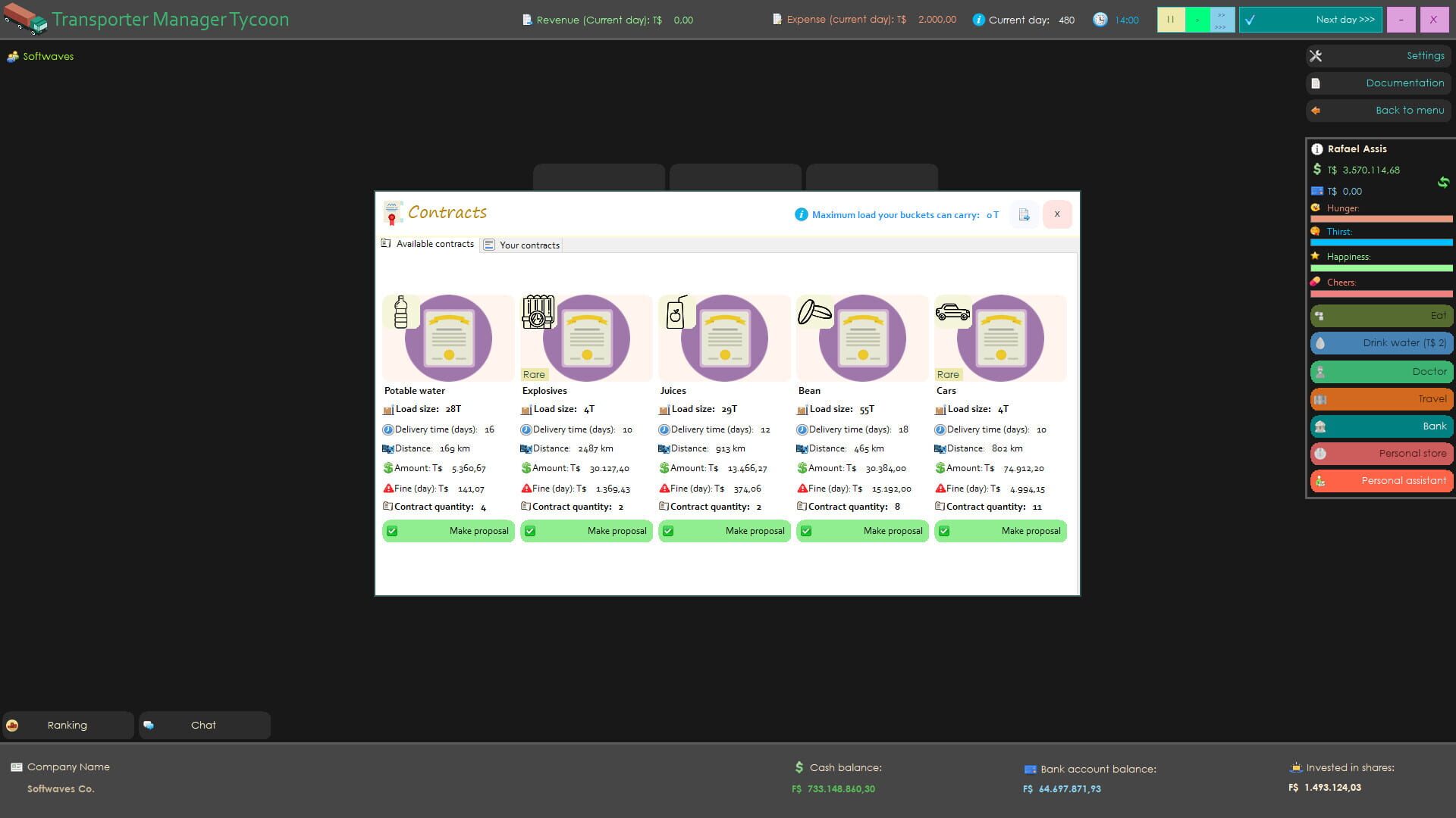 Transporter Manager Tycoon - Screenshot