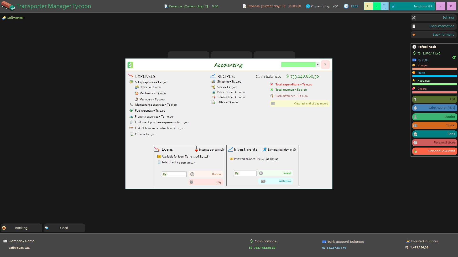 Transporter Manager Tycoon - Screenshot