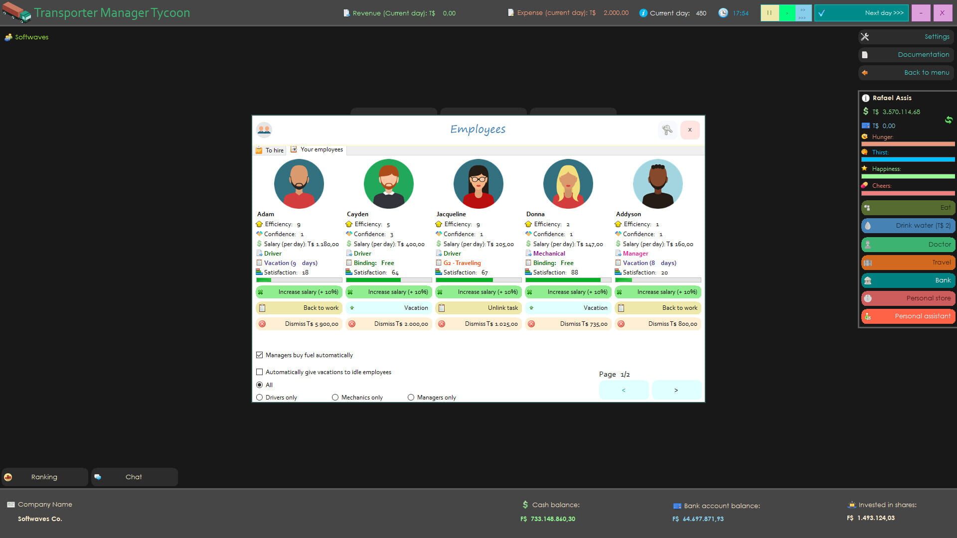 Transporter Manager Tycoon - Screenshot