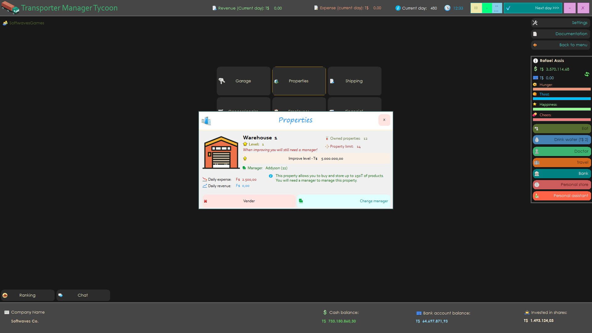 Transporter Manager Tycoon - Screenshot