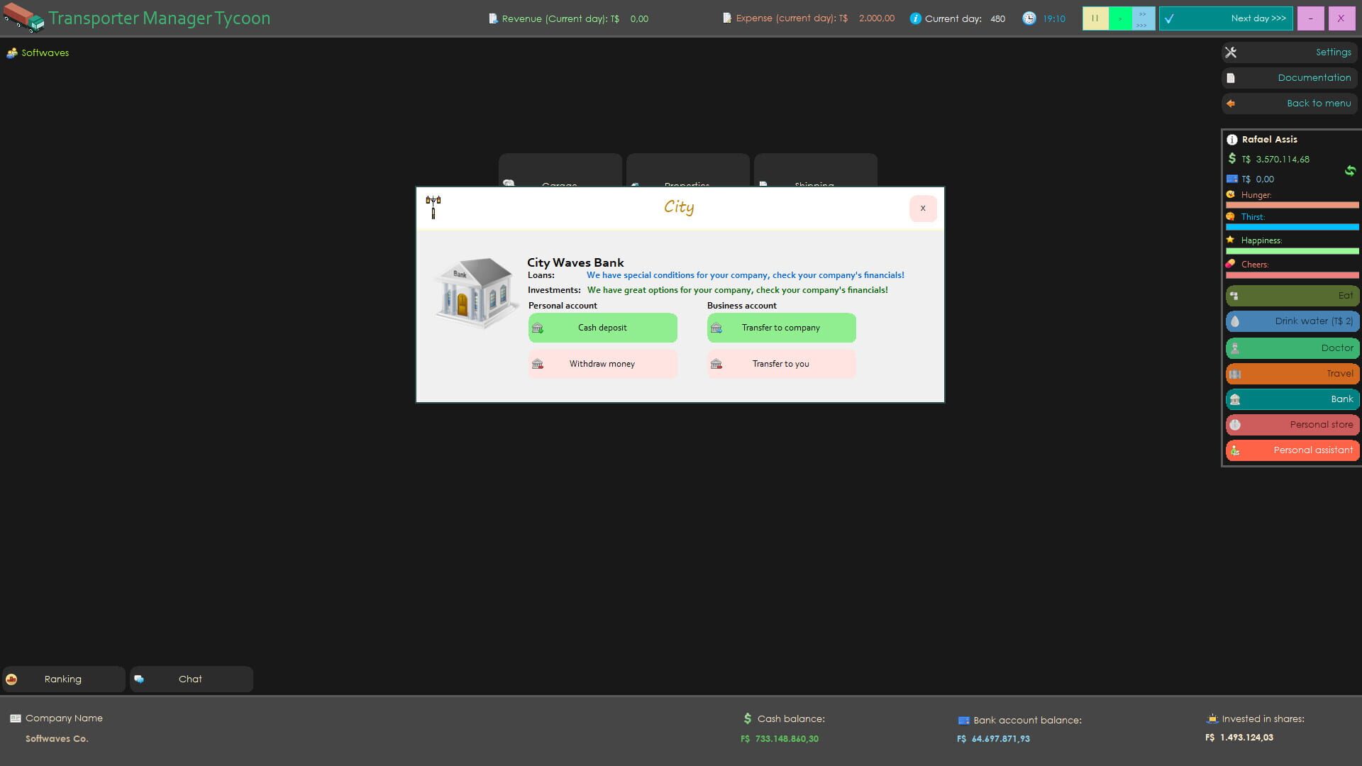 Transporter Manager Tycoon - Screenshot