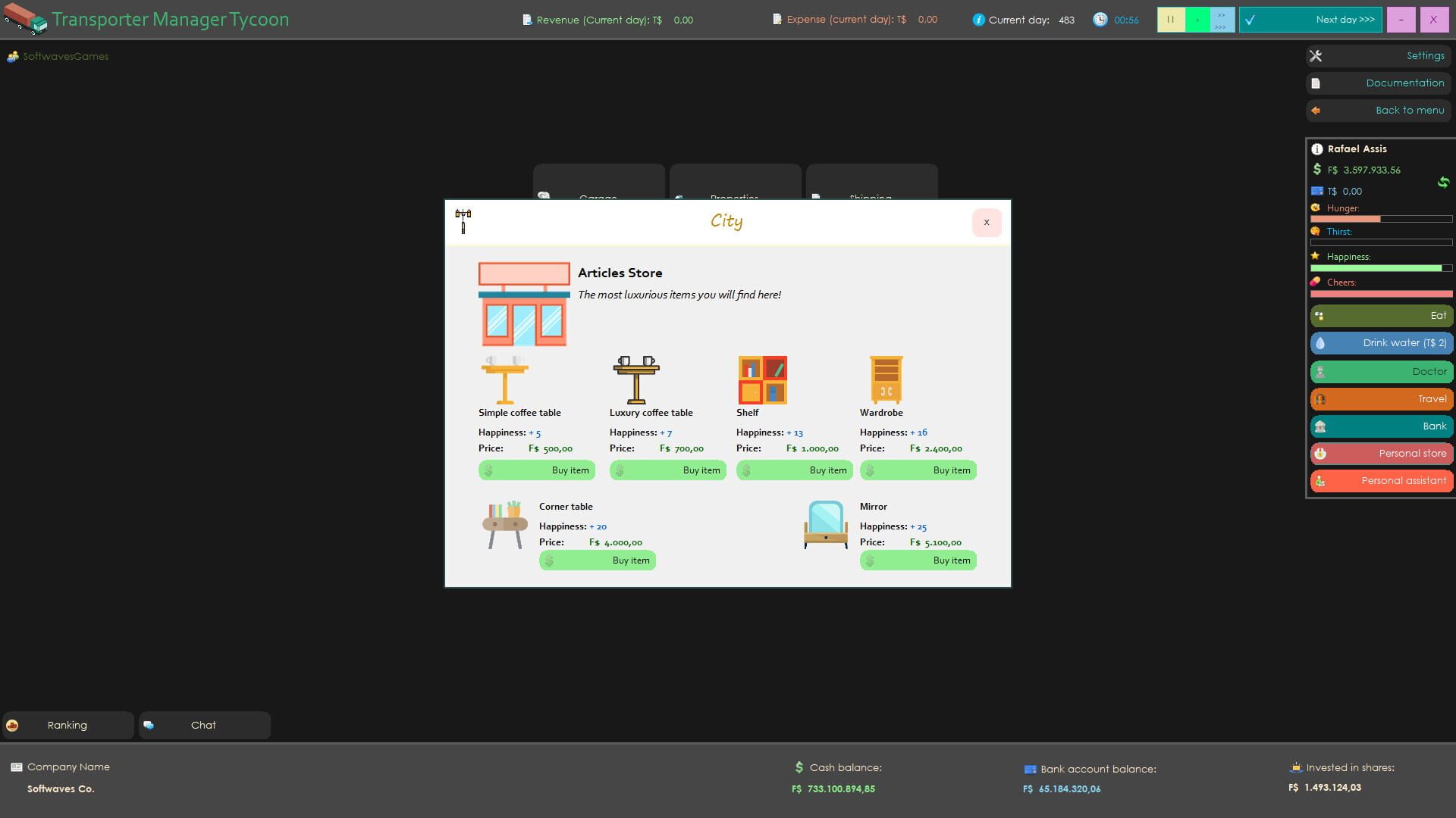 Transporter Manager Tycoon - Screenshot