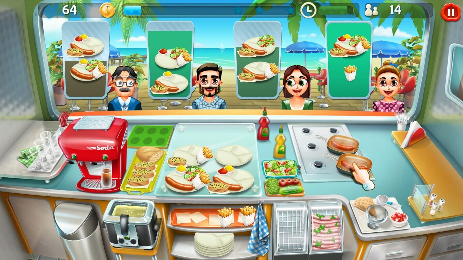 Captura de pantalla - Food Truck Tycoon + Burger Chef Tycoon + Sweet Bakery Tycoon