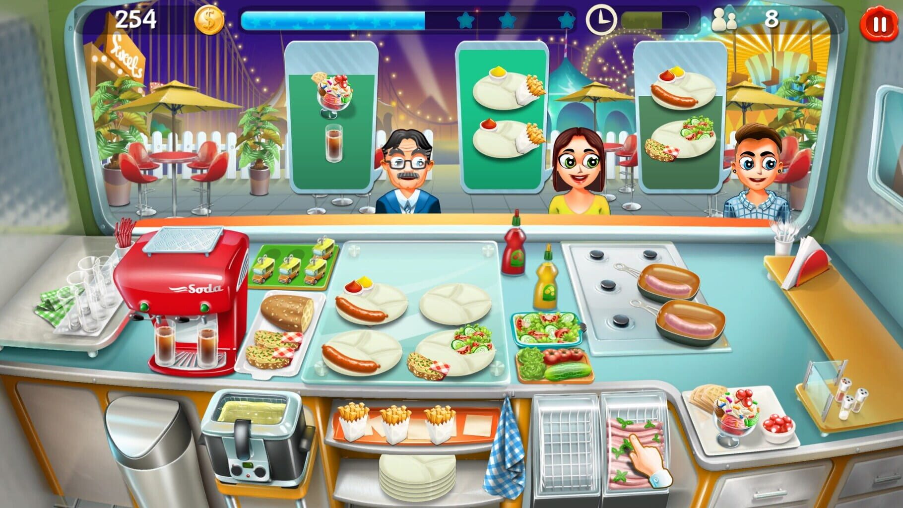 Captura de pantalla - Food Truck Tycoon + Burger Chef Tycoon + Sweet Bakery Tycoon