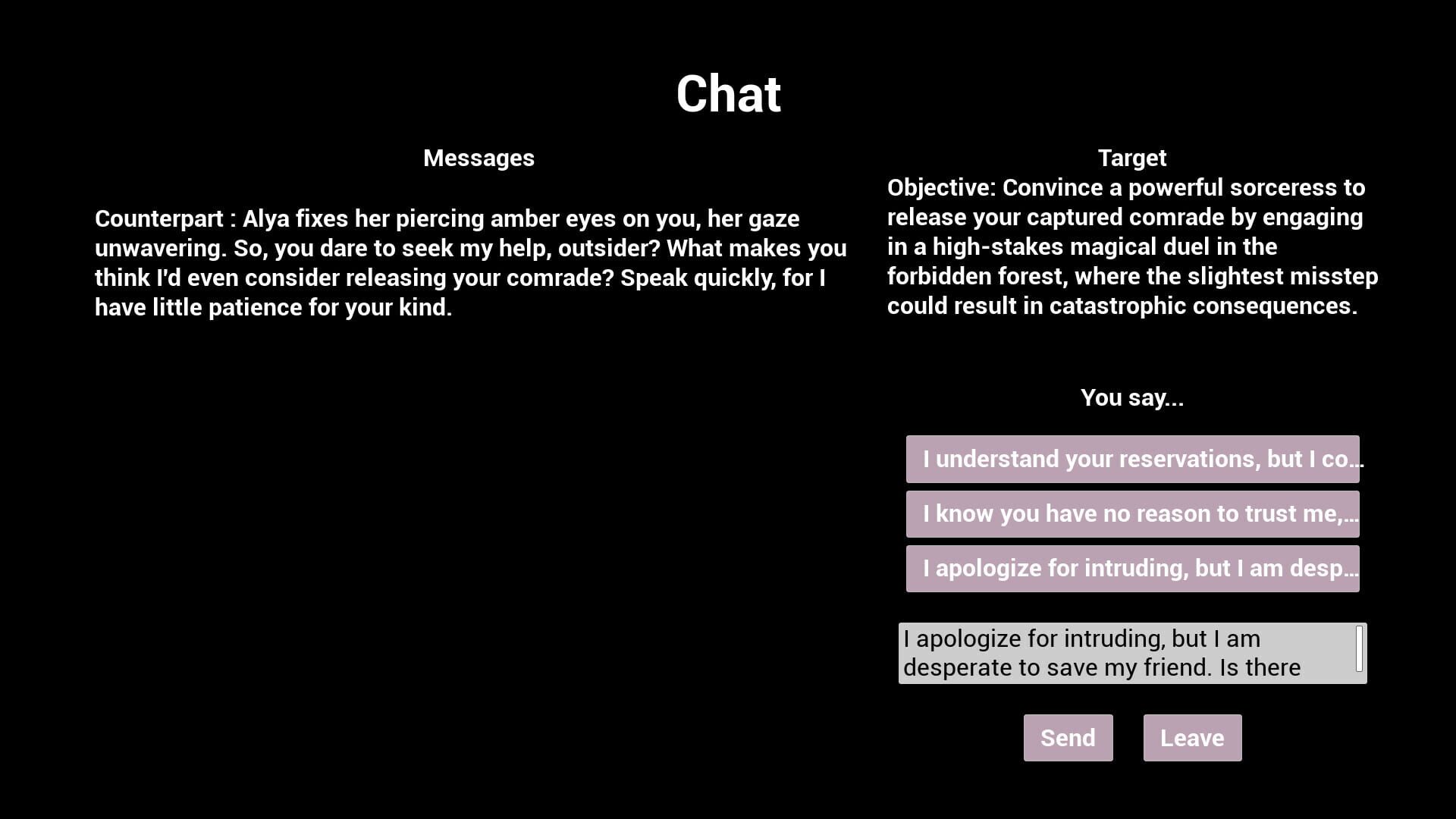 Chatter Challenge - Screenshot