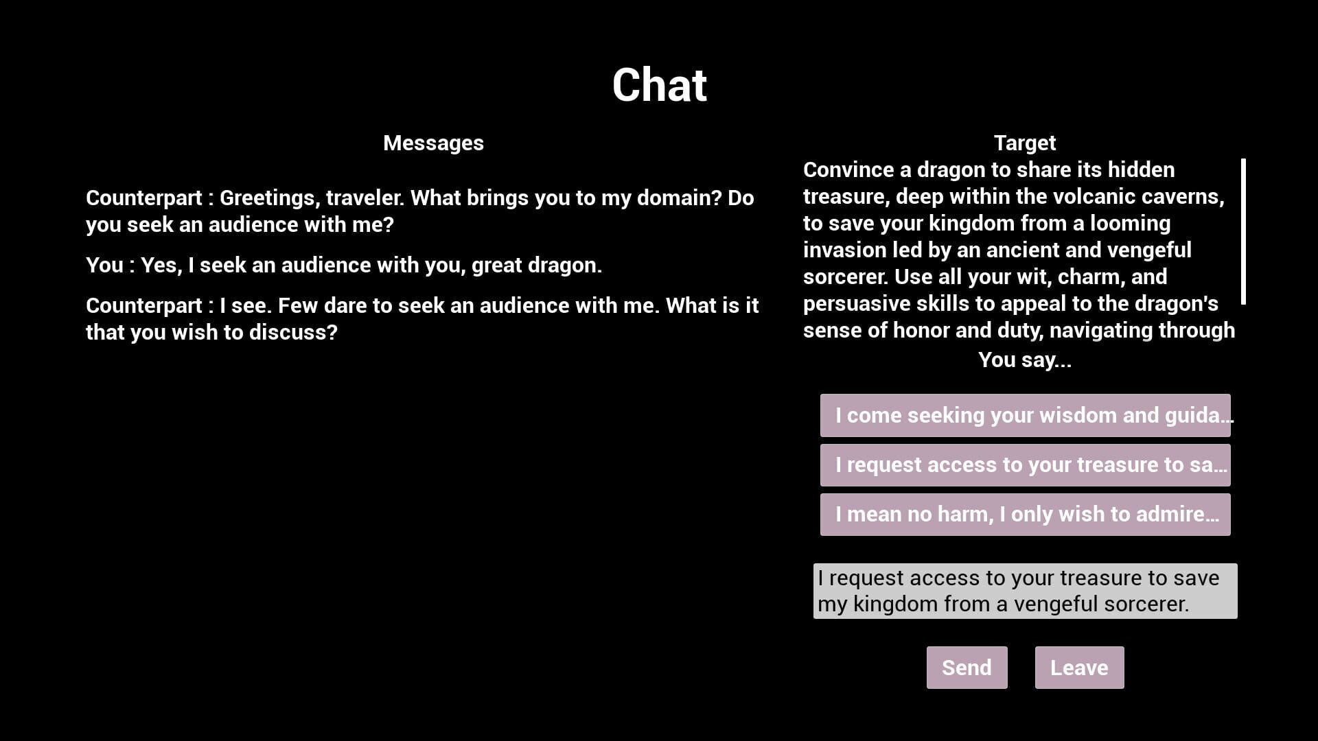 Chatter Challenge - Screenshot