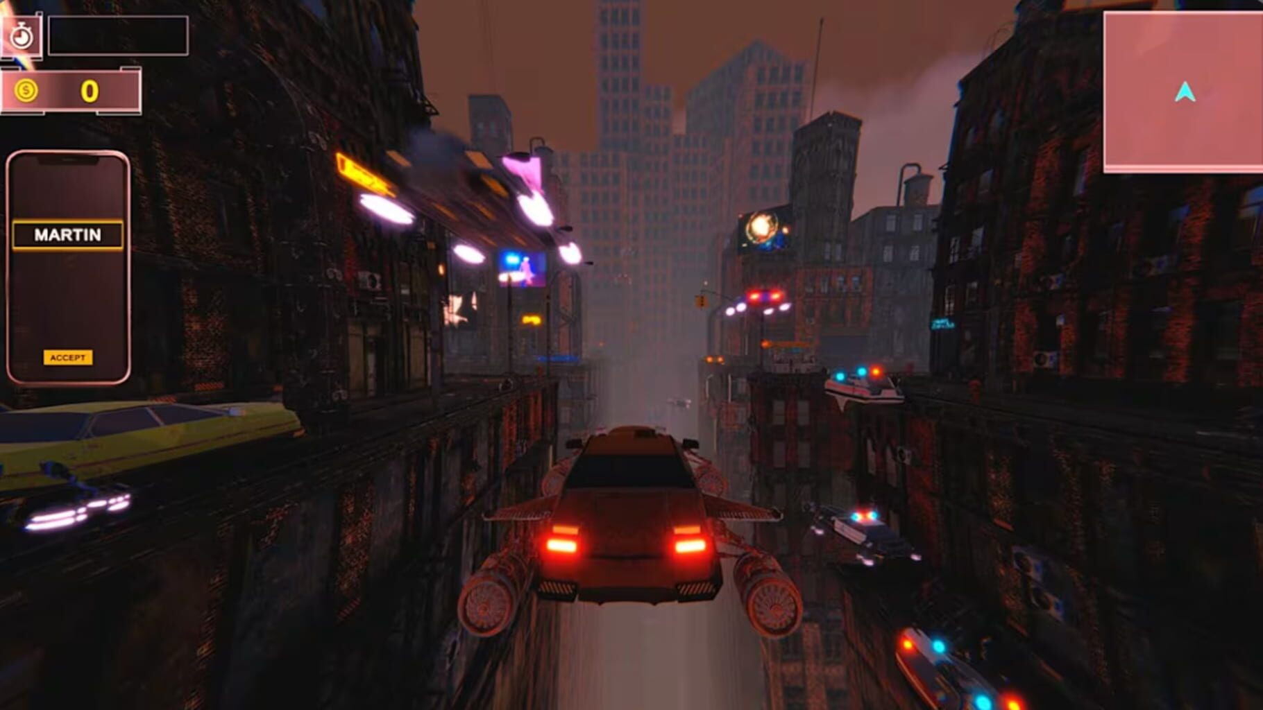 Cyber Taxi Simulator screenshot