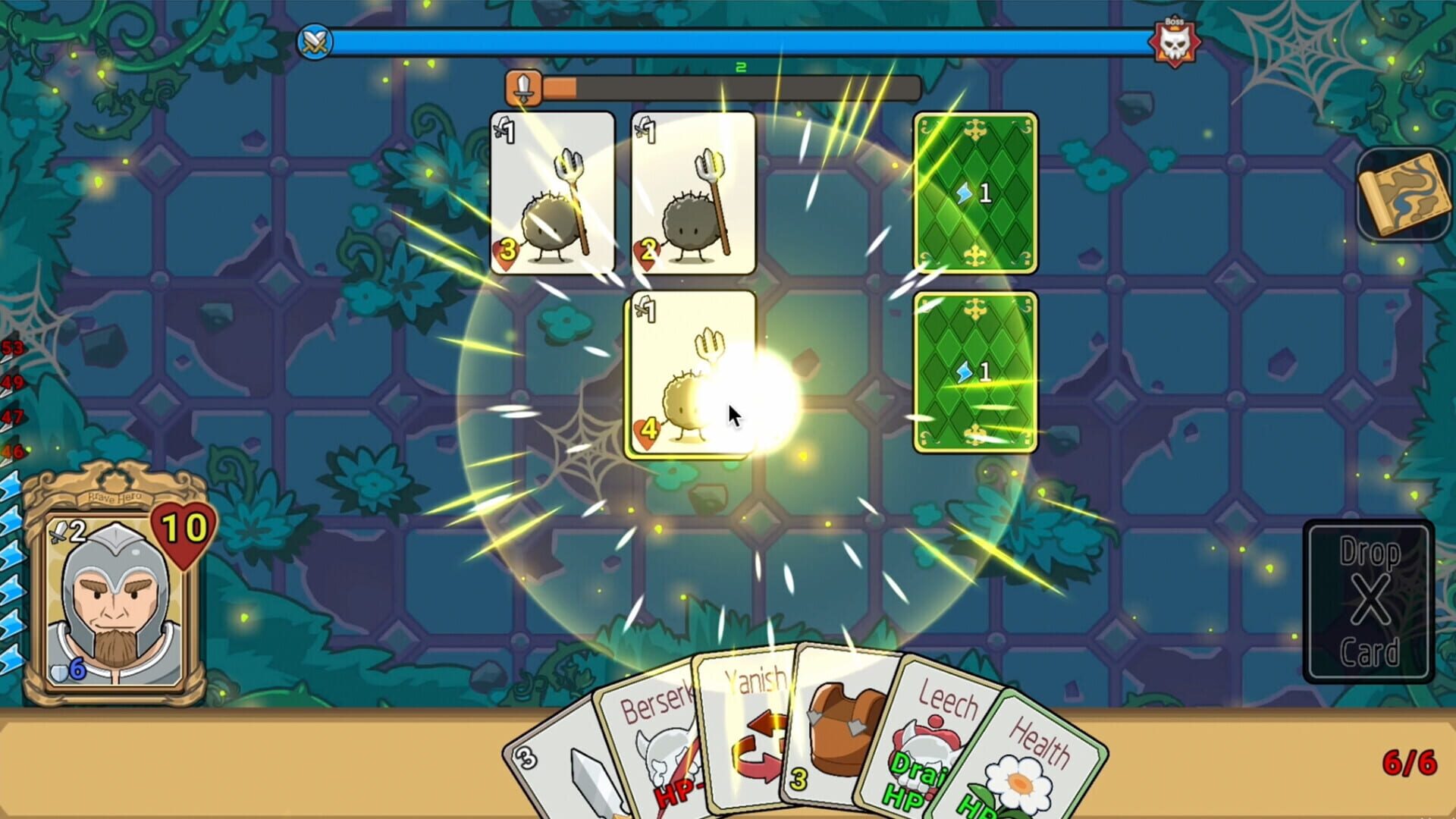 Brave Hero: Puzzle Dungeon Card - Screenshot