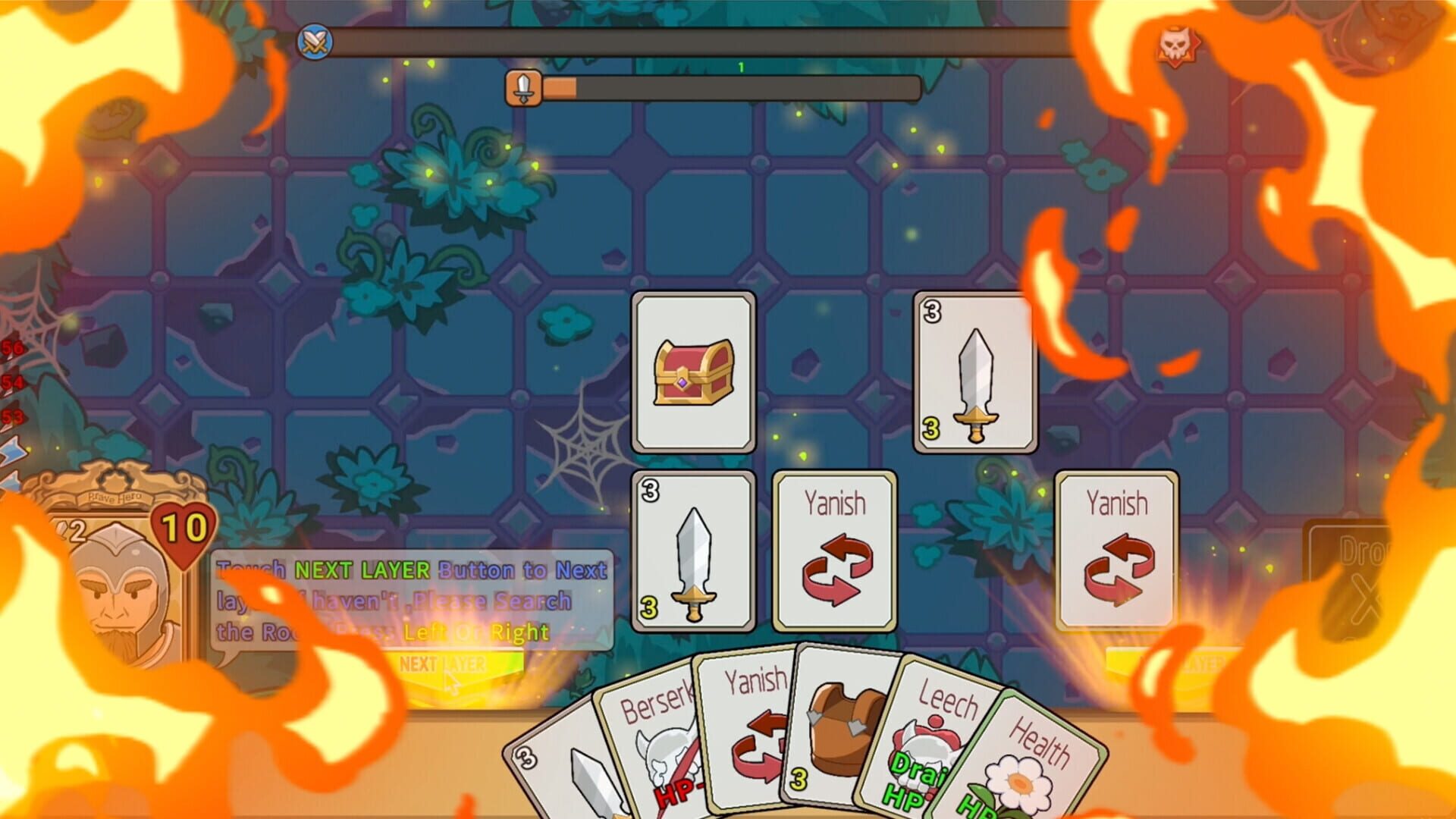 Brave Hero: Puzzle Dungeon Card - Screenshot