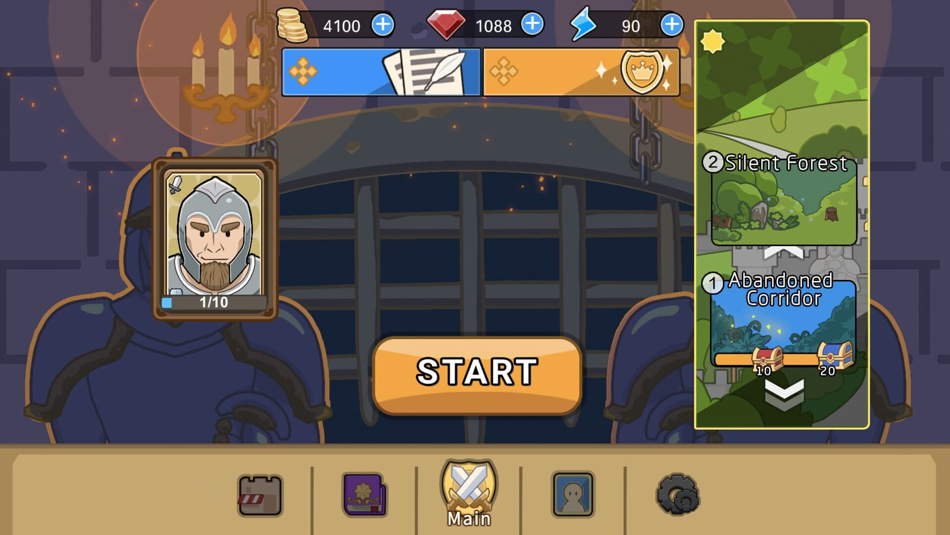 Brave Hero: Puzzle Dungeon Card - Screenshot